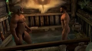 Sexo gay no banho