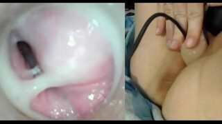 TOUCHING MY VAGINA UNTIL I COME   CUM WITH DILDO INSIDE MY VAGINA