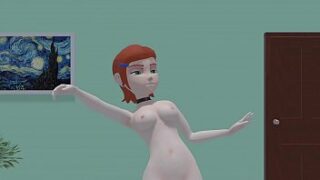 So hot gwen cartoon 3d xxx  with two horses with huge  boops
